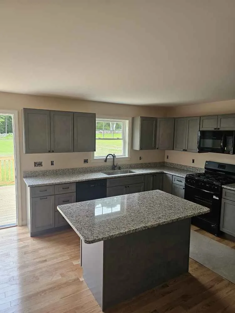 Valle Nevado granite kitchen countertop in a Wolfeboro, New Hampshire home.